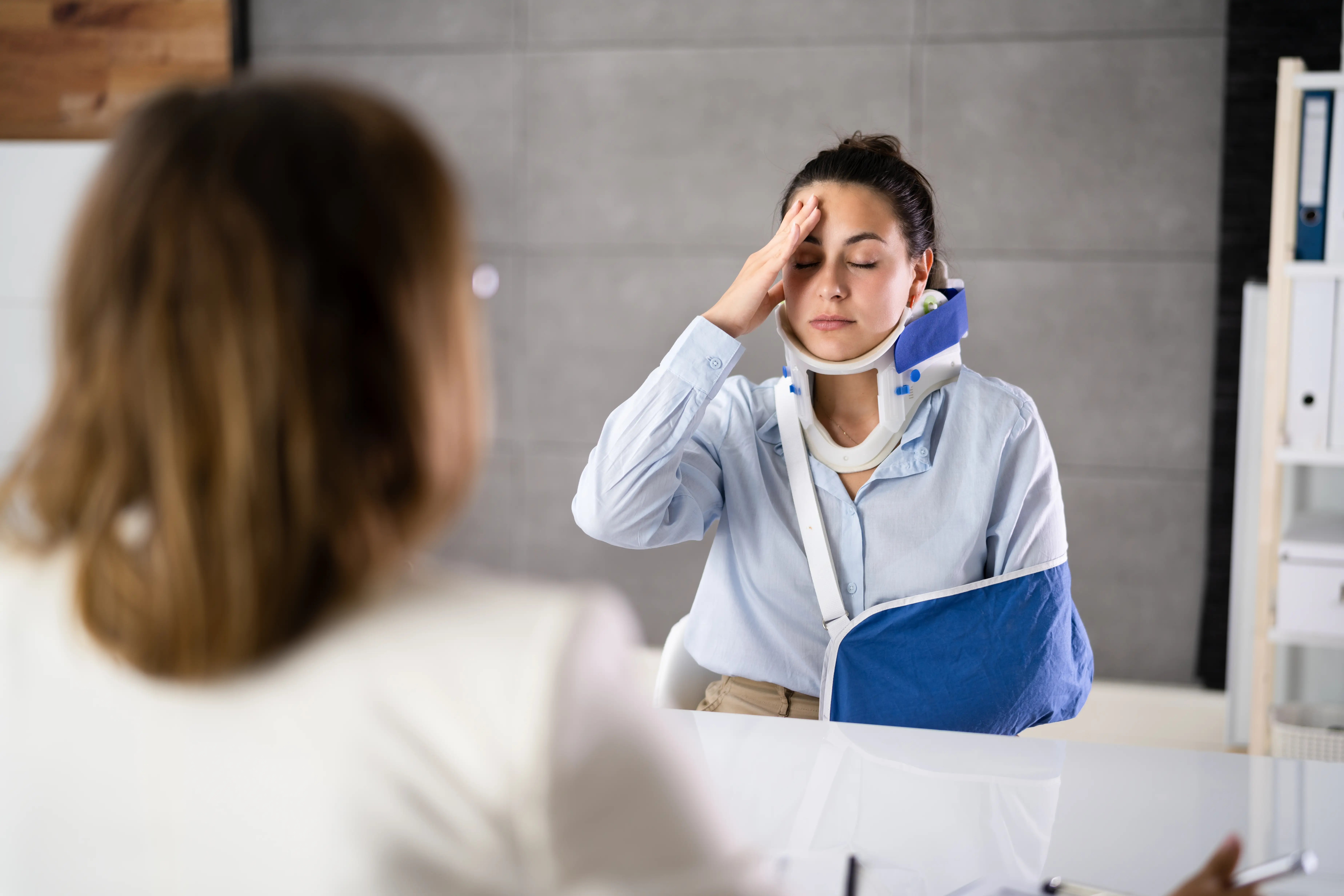 woman headache