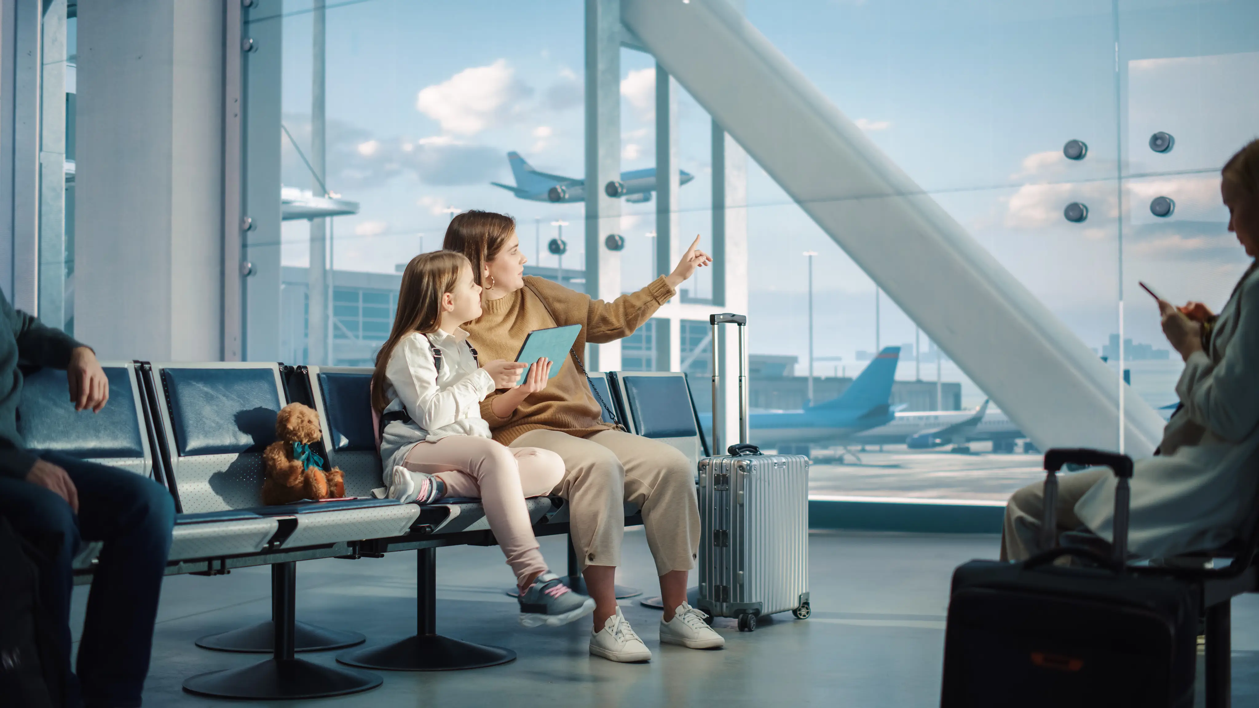 women in airport